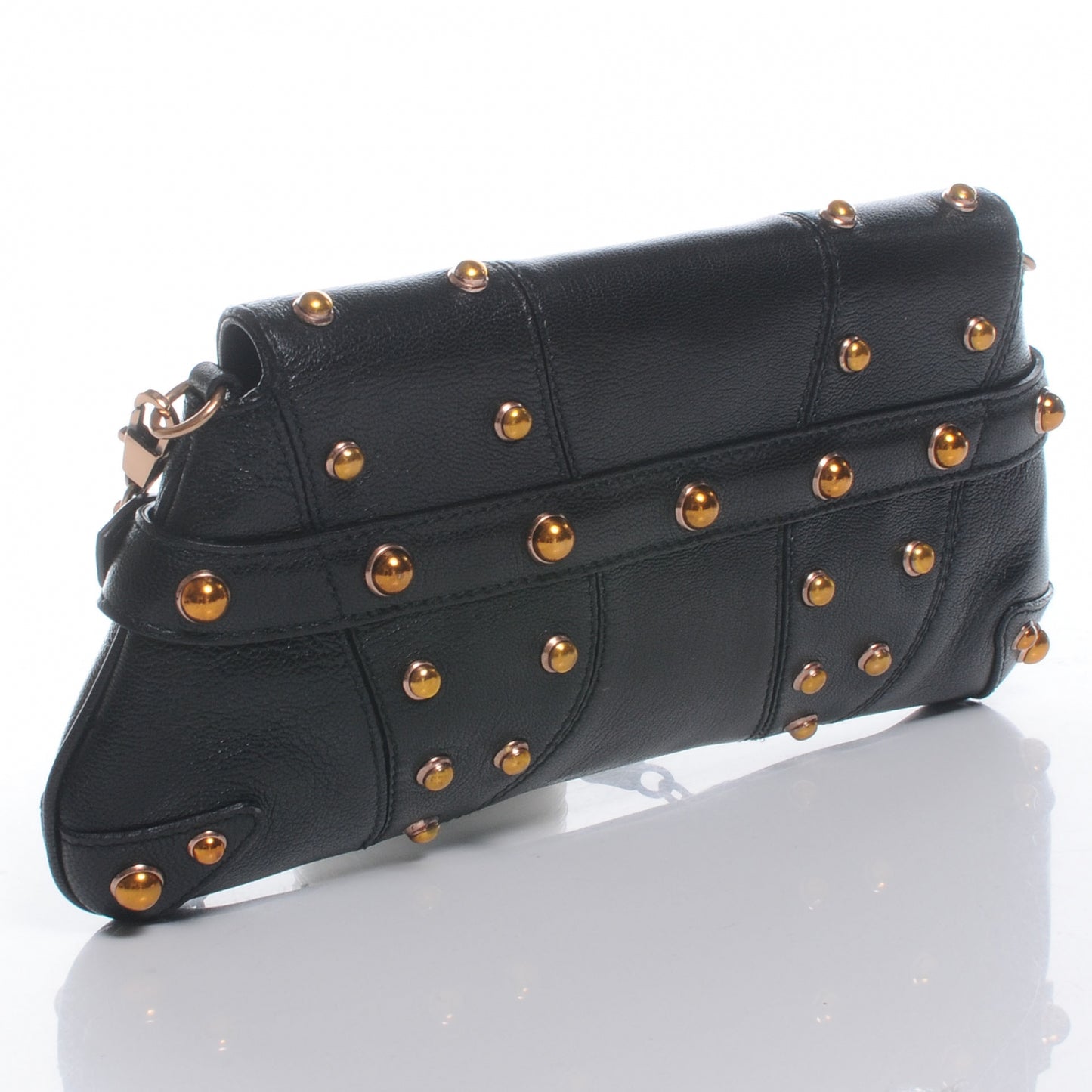 Leather Limited Edition Tom Ford Snake Horsebit Clutch Black