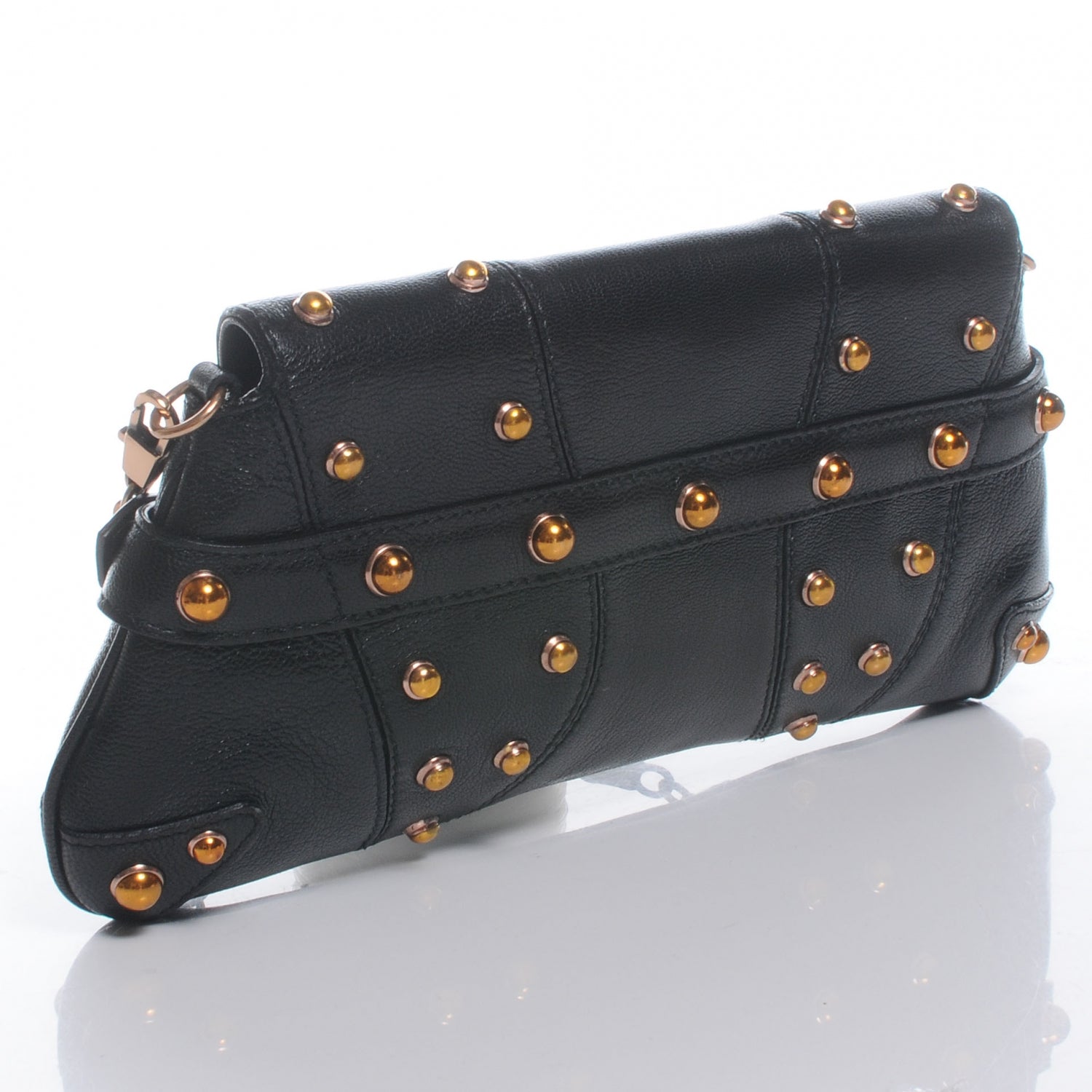Gucci Leather Limited Edition Tom Ford Snake Horsebit Clutch Black 3 of 7