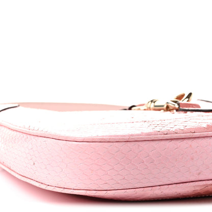 Gucci Snakeskin Web Small Jackie 1961 Hobo Pink 17 of 20