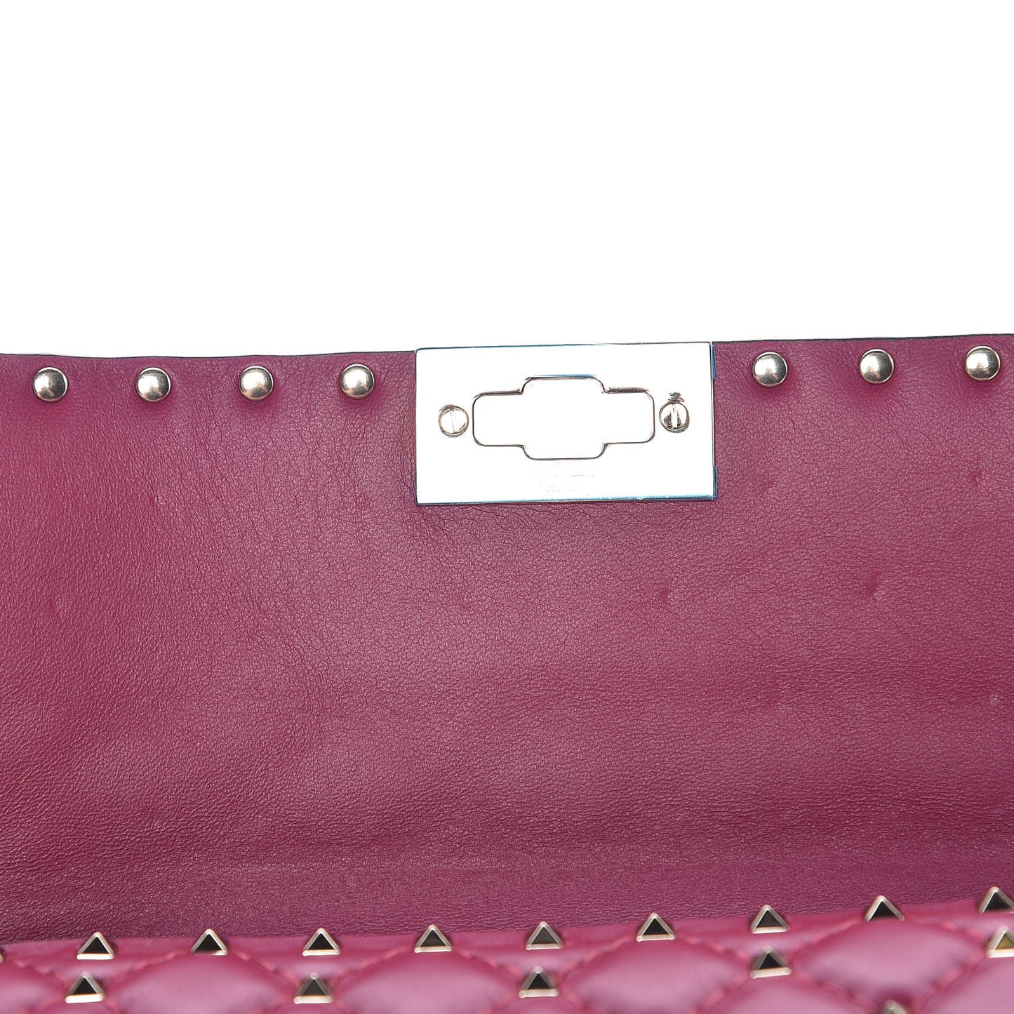 Nappa Medium Rockstud Spike Shoulder Bag Camelia