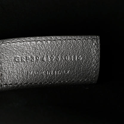 Saint Laurent Metallic Calfskin Large Shopping Tote Silver 8 of 21