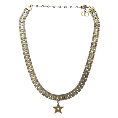 Christian Dior Metal Star Choker Necklace Aged Gold 1 of 4