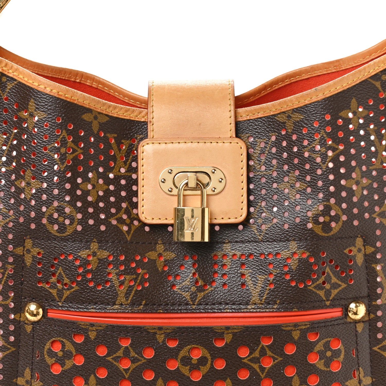 Louis Vuitton Monogram Perforated Musette Orange 8 of 10
