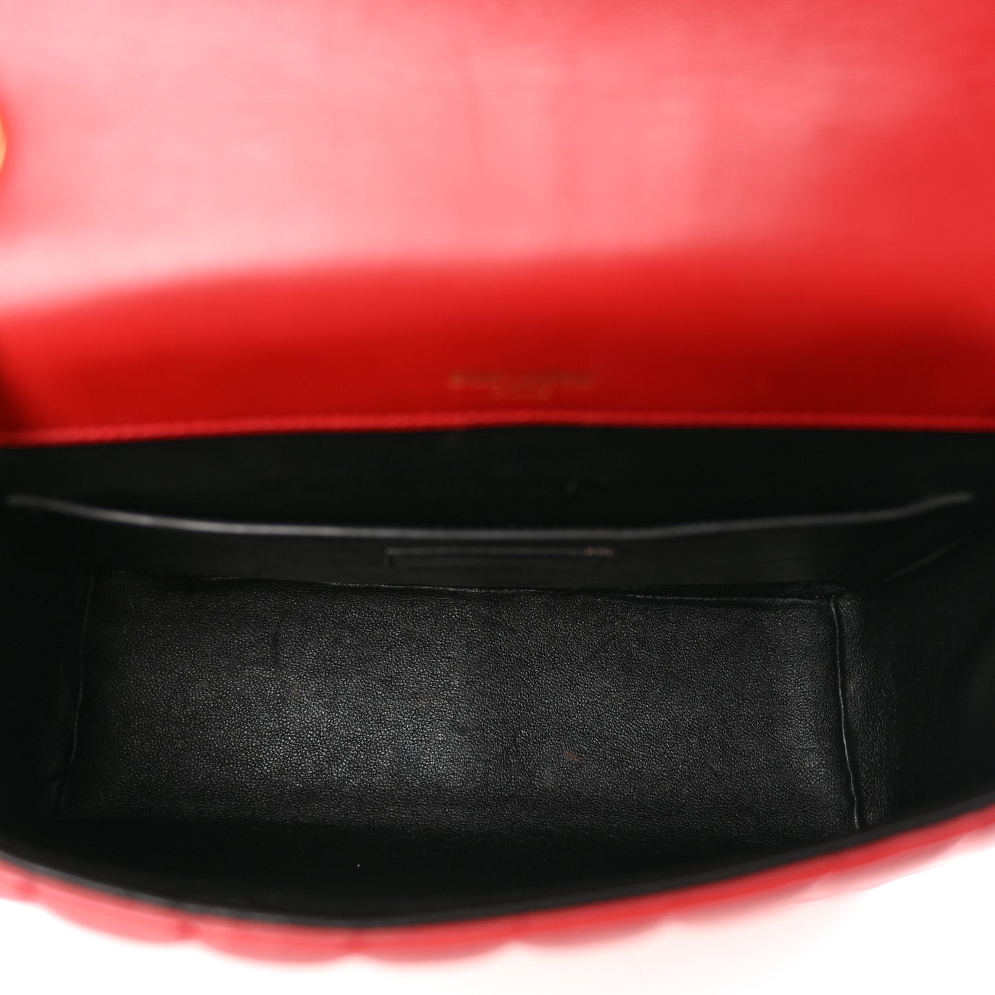 Lambskin Matelasse Monogram Large Vicky Chain Bag Rouge Eros