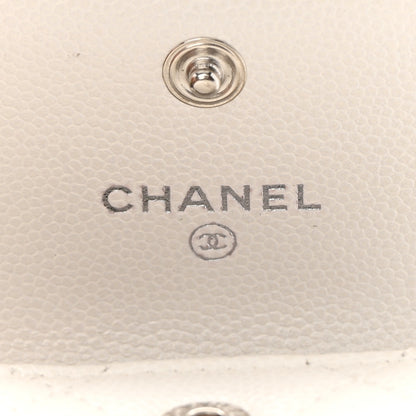 Chanel Caviar Quilted Airpods Pro Holder Belt White 6 of 14