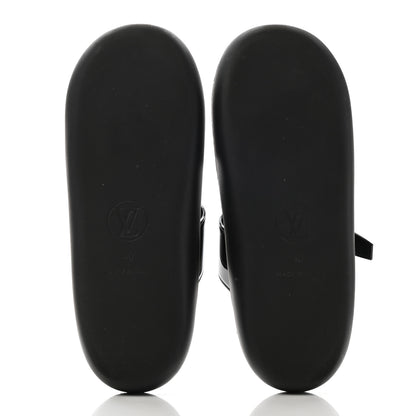 Louis Vuitton Monogram Sunbath Flat Mule Sandals 40 Black 5 of 8