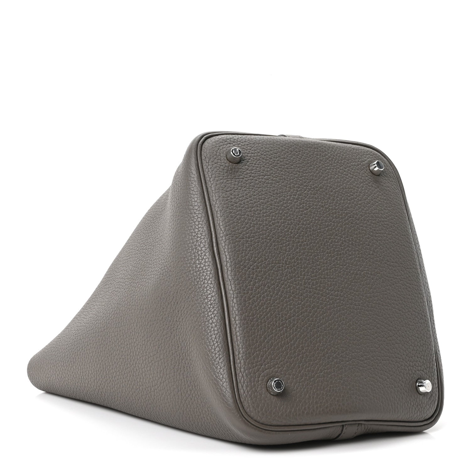 Hermes Taurillon Clemence Picotin Lock 22 MM Gris Asphalte 4 of 10