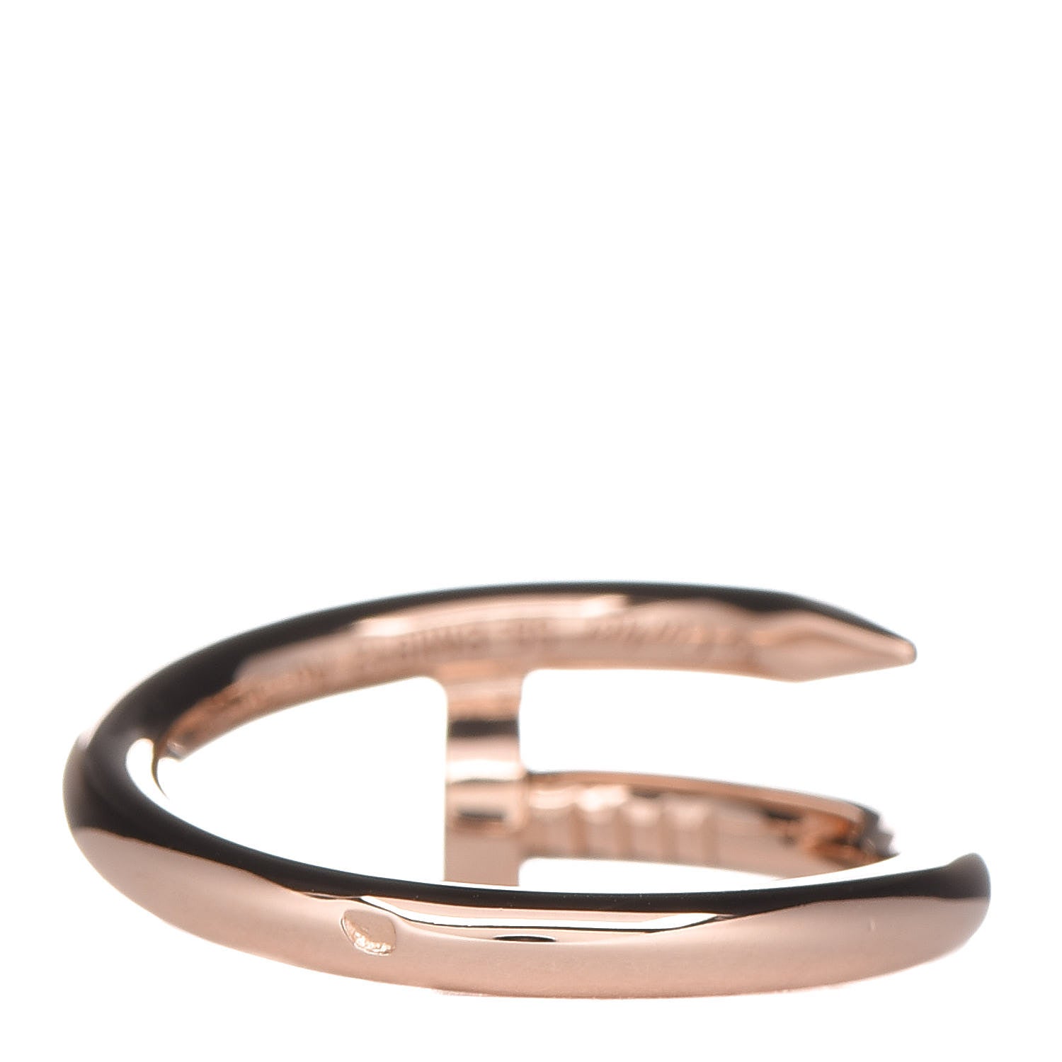 Cartier 18K Pink Gold Juste Un Clou Ring 55 7.25 4 of 5
