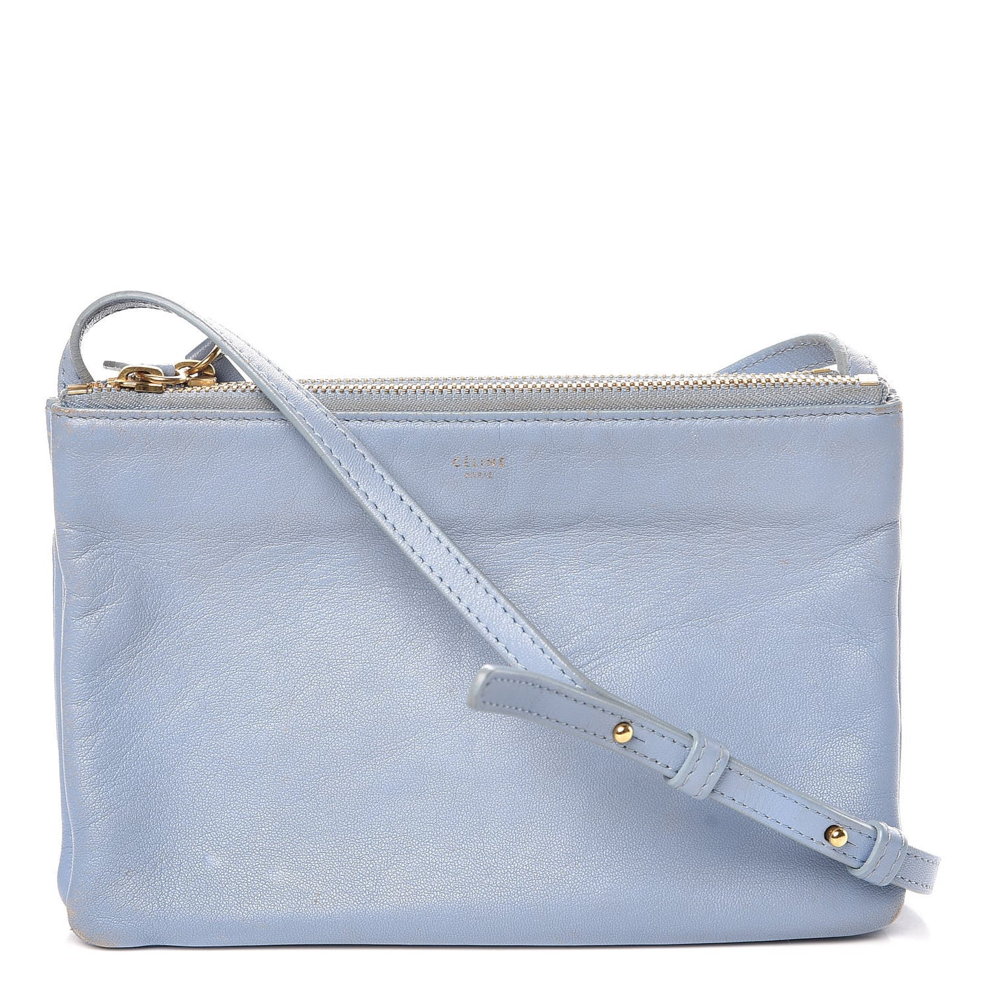 Lambskin Small Trio Crossbody Bag Lavender