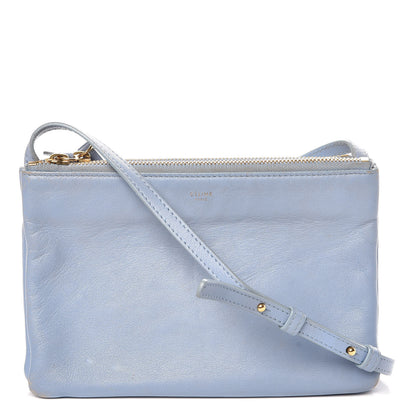 Celine Lambskin Small Trio Crossbody Bag Lavender 1 of 19