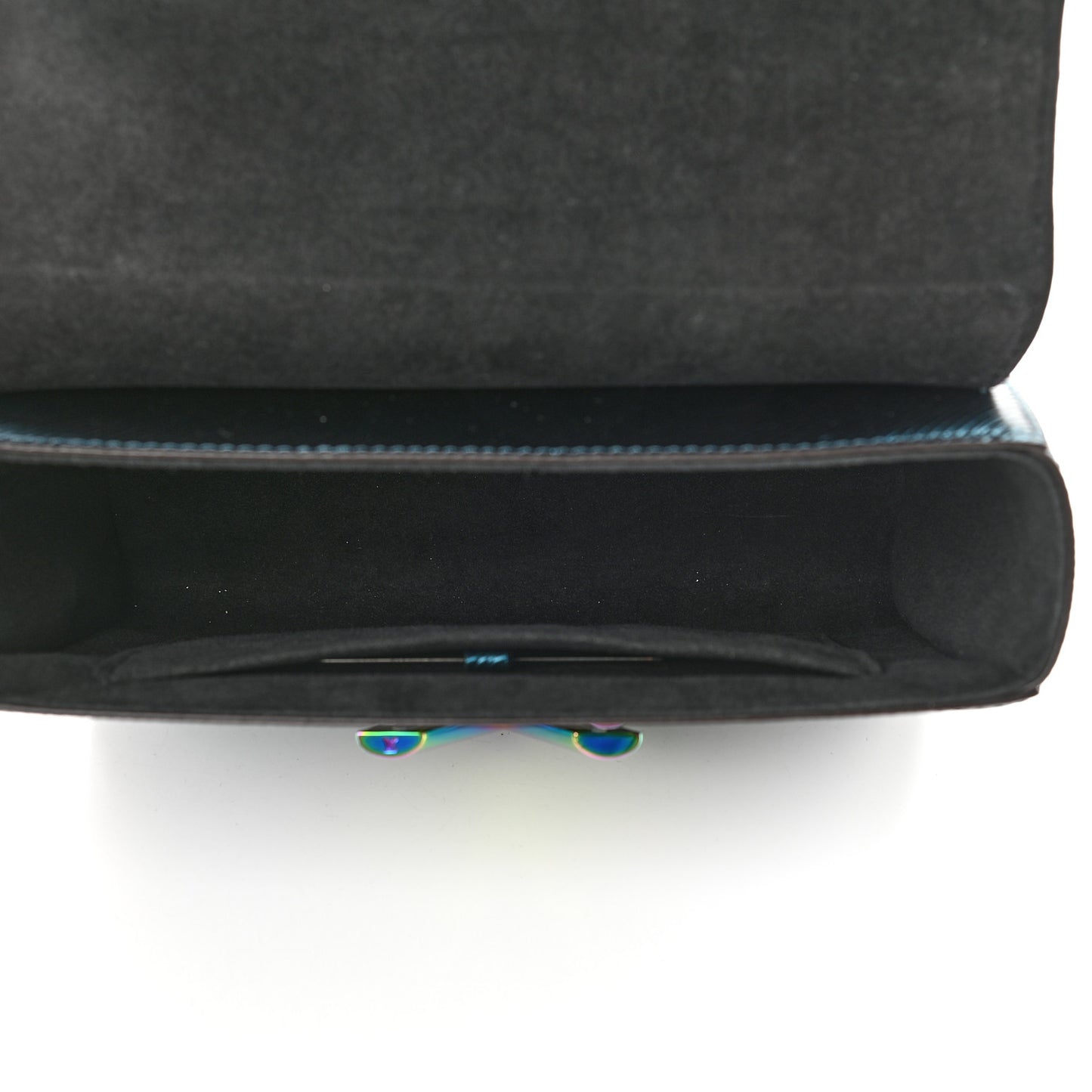 Epi Twist Scarabeo Shoulder Bag MM Blue Boreale