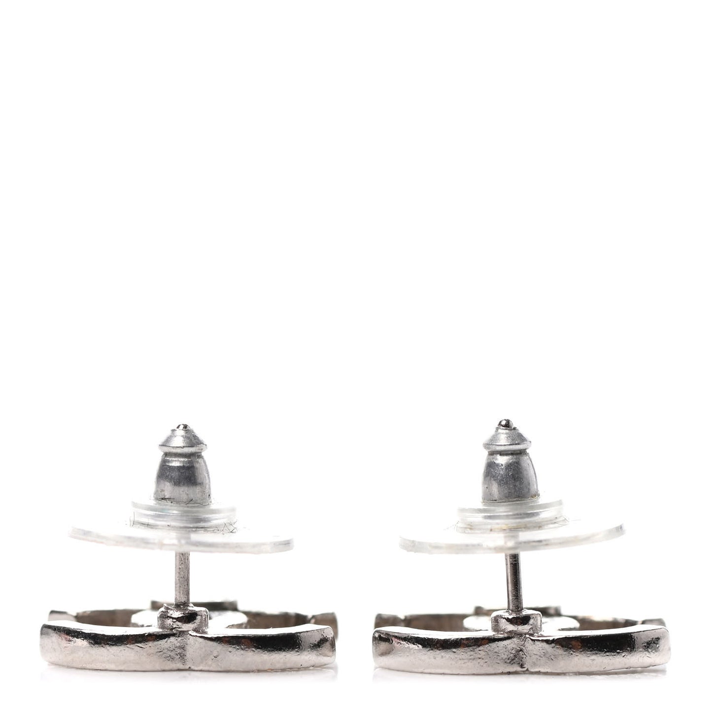Crystal CC Earrings Silver