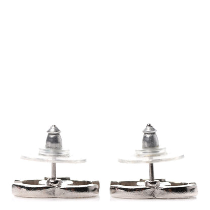 Chanel Crystal CC Earrings Silver 3 of 4