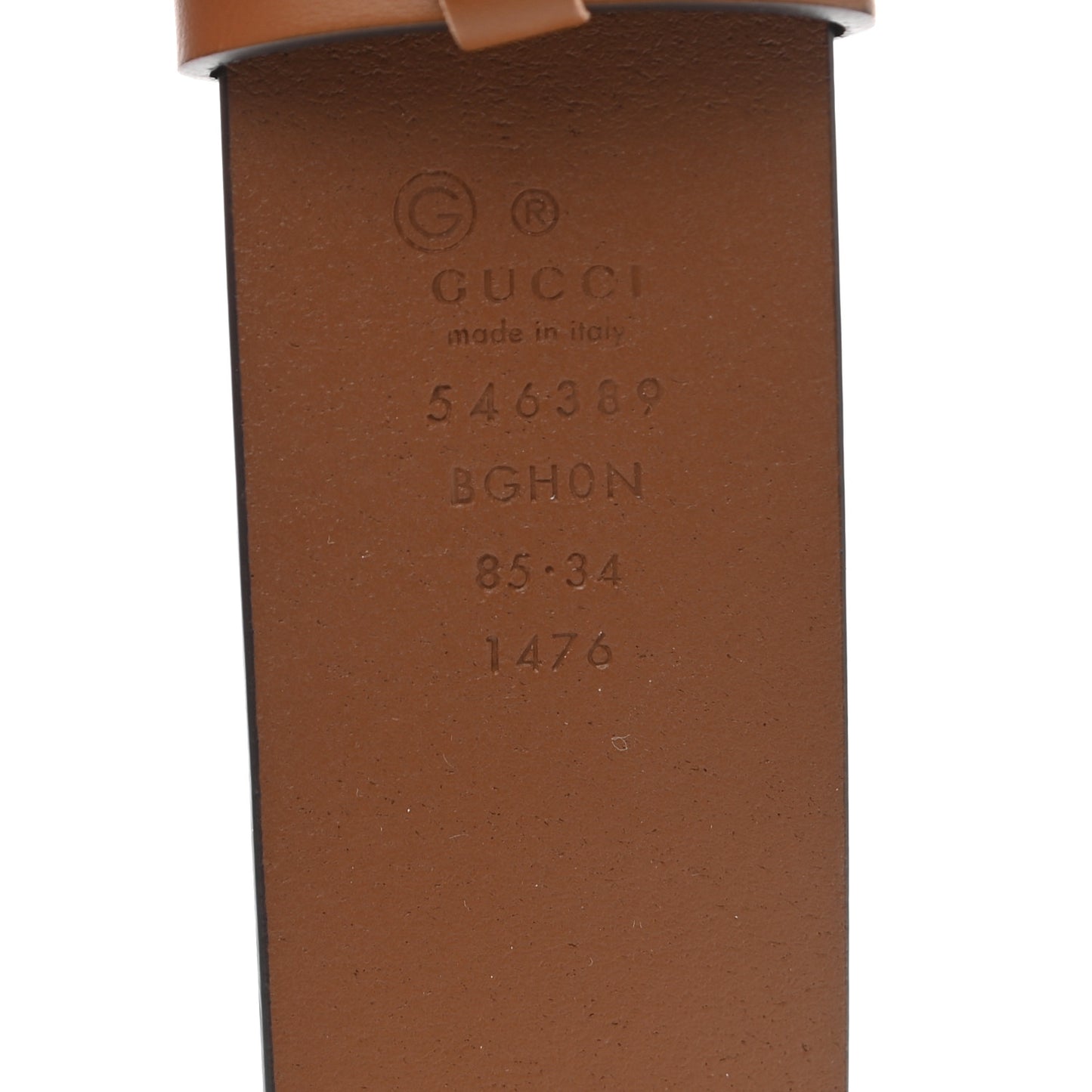 Selleria Calfskin Mens Interlocking G 37mm Belt 80 32 Cuir