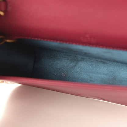 Gucci Velvet Matelasse Love Embroidered GG Marmont Mini Bag Light Raspberry Rose 9 of 11