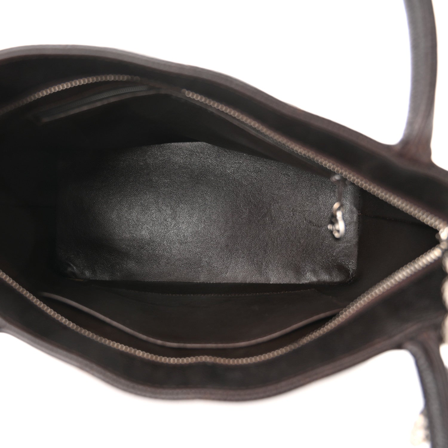Chanel Caviar Quilted Medallion Tote Dark Brown 5 of 10