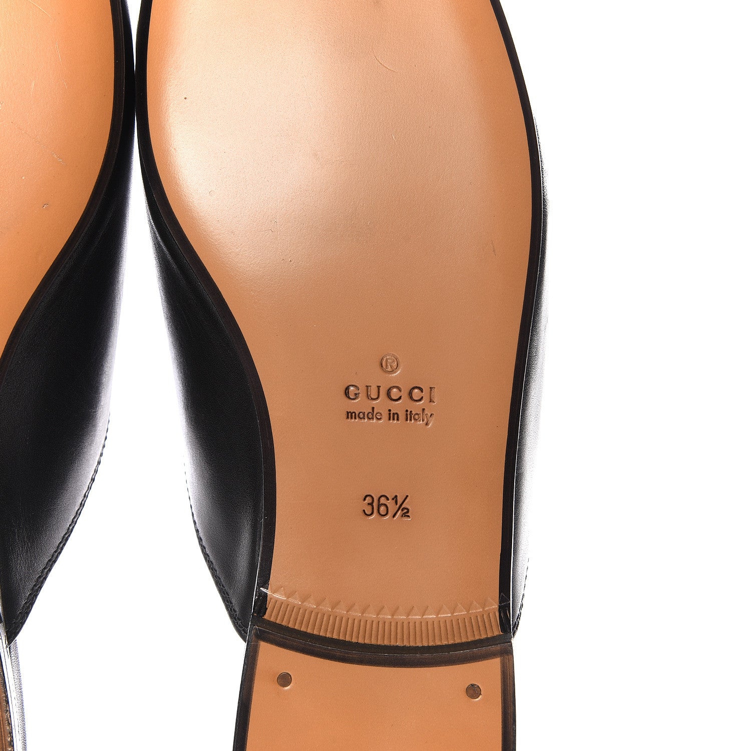 Gucci Calfskin Flower Embroidered Princetown Slippers 36.5 Black 9 of 10