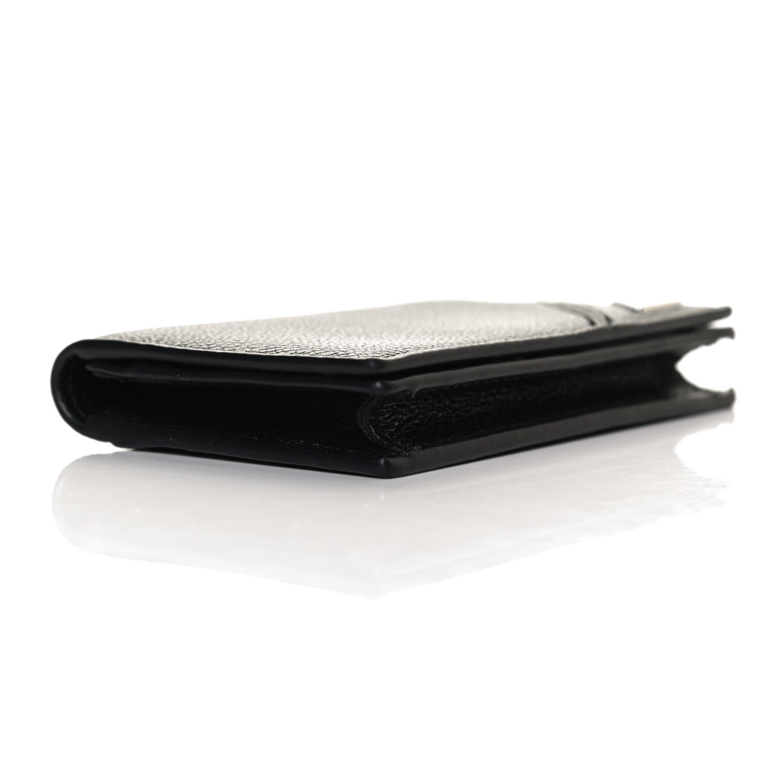 Prada Vitello Micro Grain Card Holder Black 7 of 9