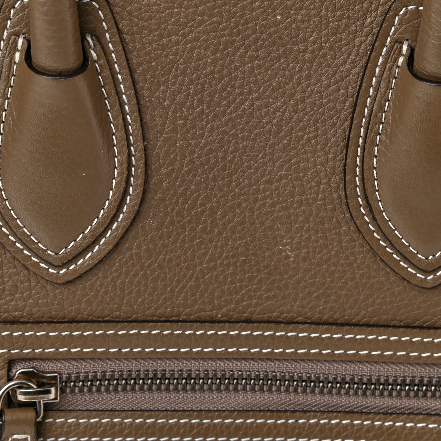 Drummed Calfskin Micro Luggage Souris