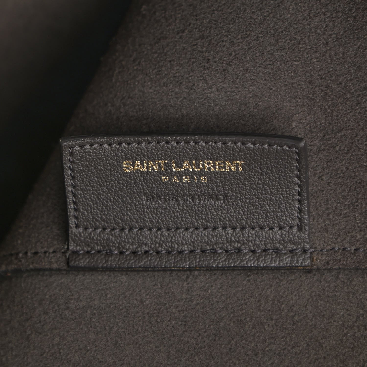 Saint Laurent Calfskin Large Shopping Tote Asphalt 7 of 18