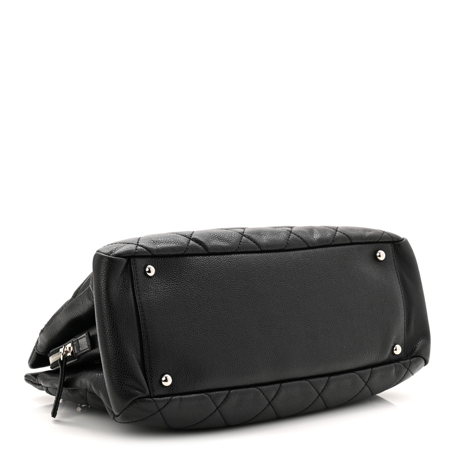 Chanel Caviar Quilted CC Timeless Soft Tote Black 4 of 12