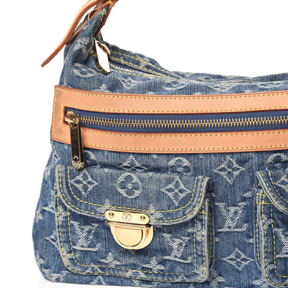 Louis Vuitton Monogram Denim Baggy PM Blue 15 of 16