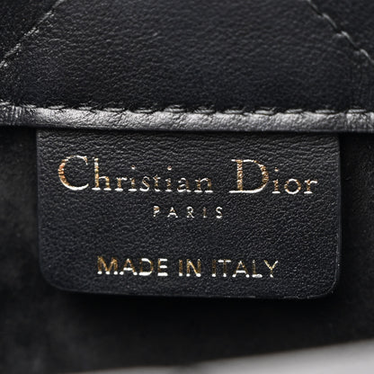 Christian Dior Calfskin Macrocannage Mini Book Tote Black 6 of 10