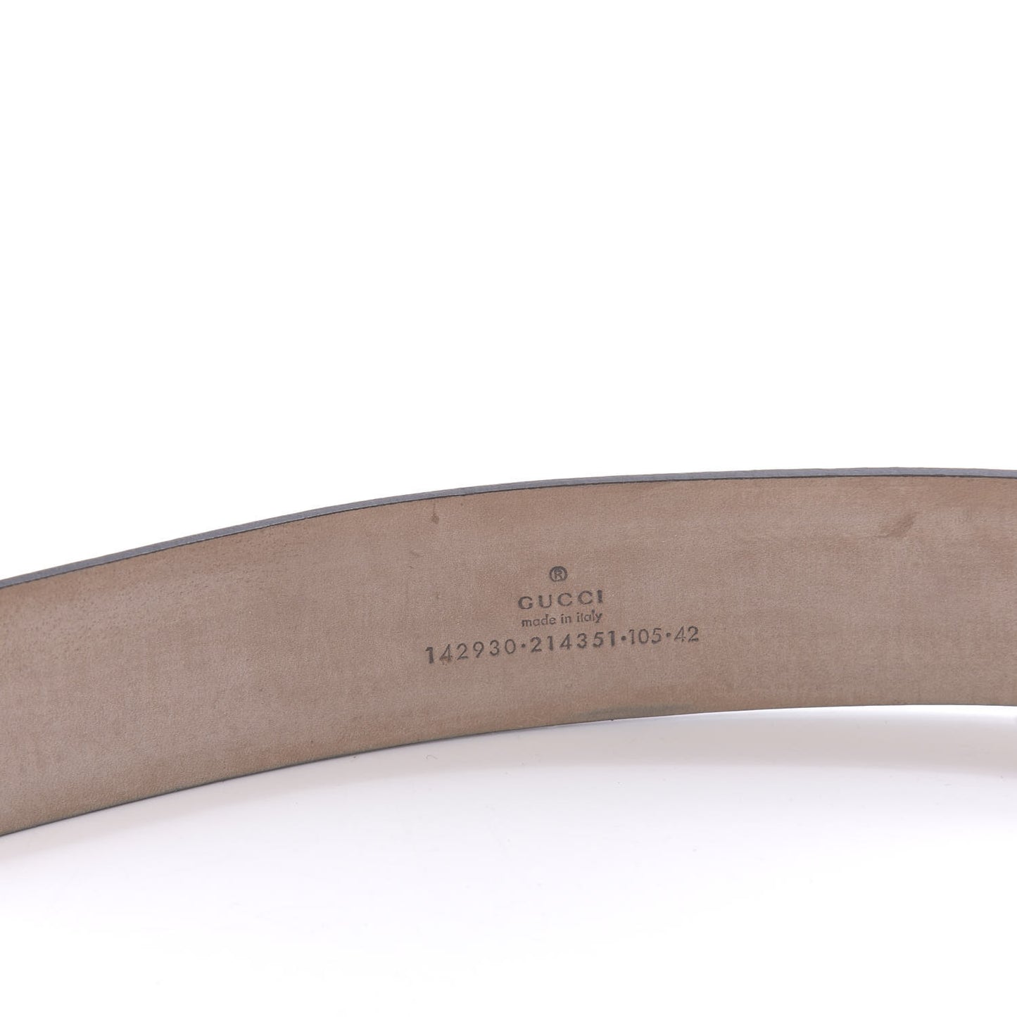 GG Supreme Monogram Niagara Lux Calfskin Interlocking G 40mm Belt 105 42 Beige Ebony Cocoa