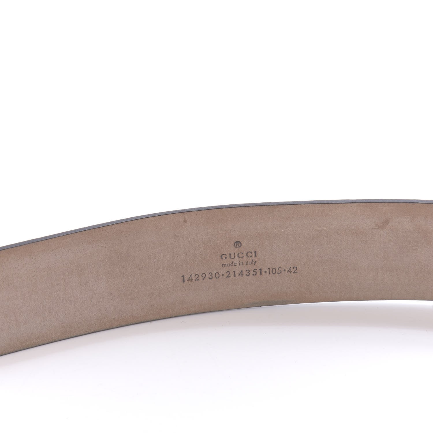 Gucci GG Supreme Monogram Niagara Lux Calfskin Interlocking G 40mm Belt 105 42 Beige Ebony Cocoa 6 of 6