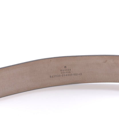 Gucci GG Supreme Monogram Niagara Lux Calfskin Interlocking G 40mm Belt 105 42 Beige Ebony Cocoa 6 of 6