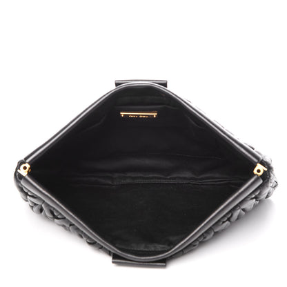 Miu Miu Nappa Matelasse Clutch Nero Black 5 of 8