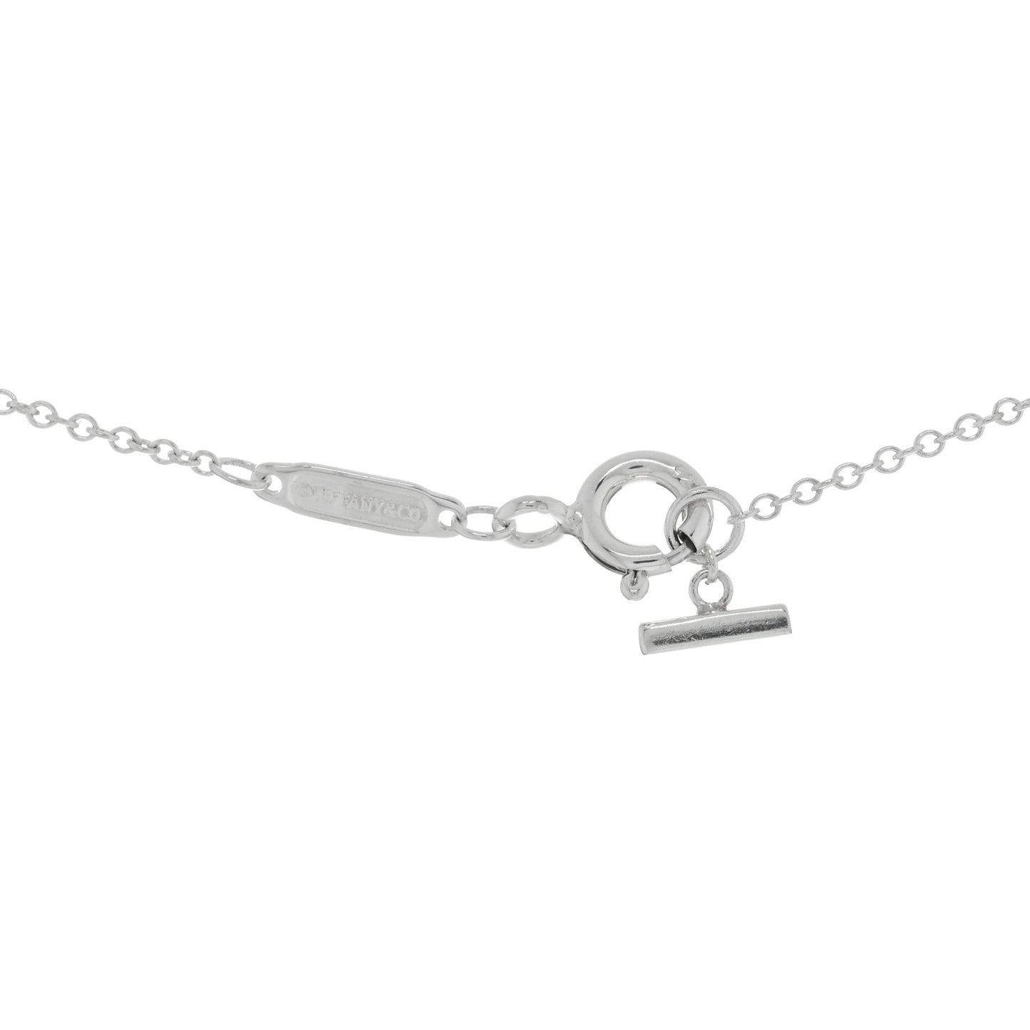 Sterling Silver Small T Smile Pendant Necklace