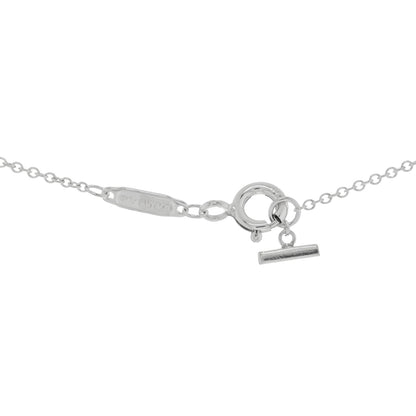 Tiffany Sterling Silver Small T Smile Pendant Necklace 4 of 5
