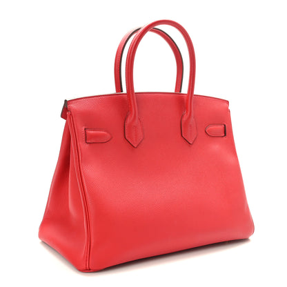 Hermes Epsom Birkin 30 Rouge Casaque 3 of 12