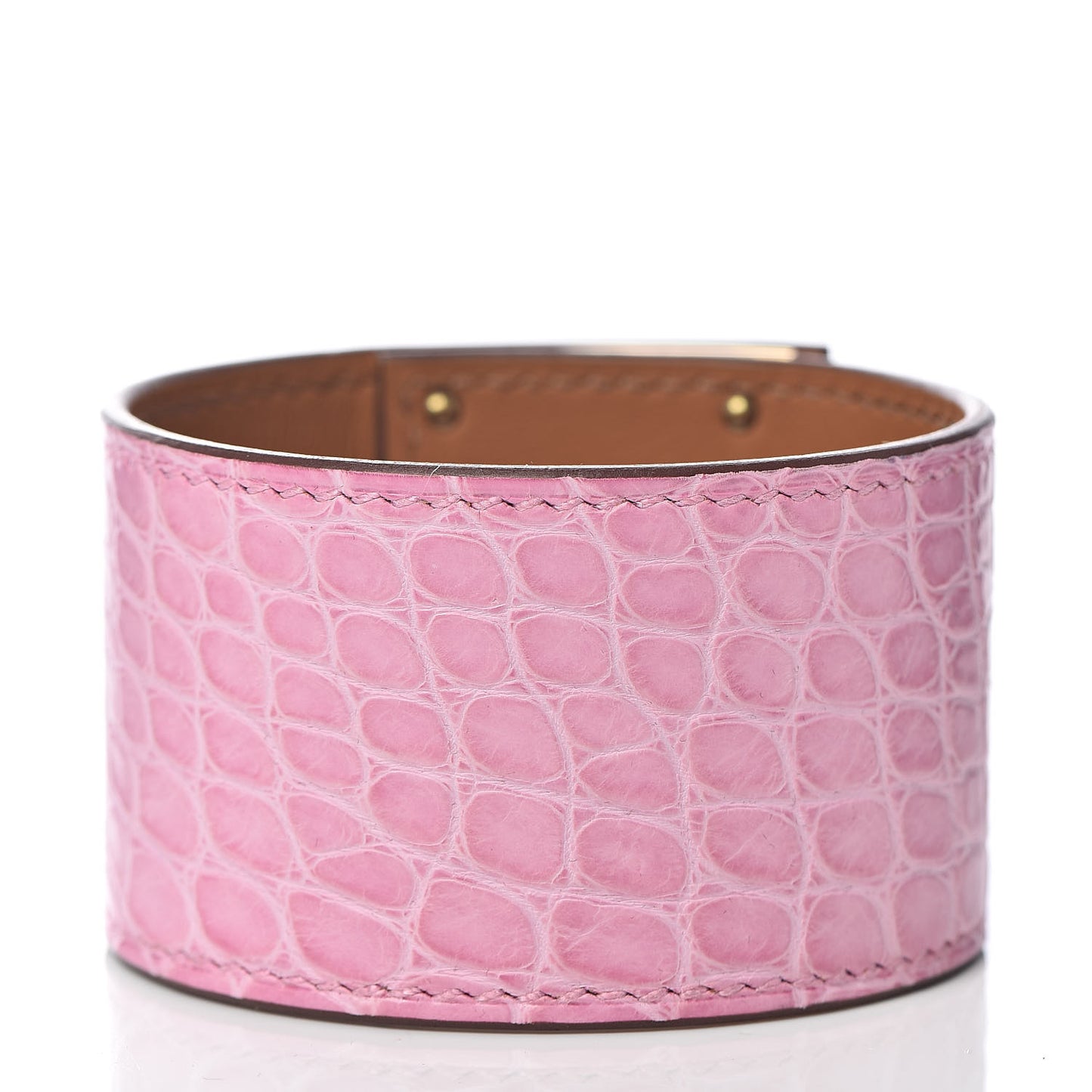 Matte Alligator Kelly Dog Bracelet T2 5P Pink