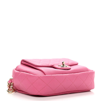 Chanel Caviar Quilted CC Day Camera Case Pink 4 of 7