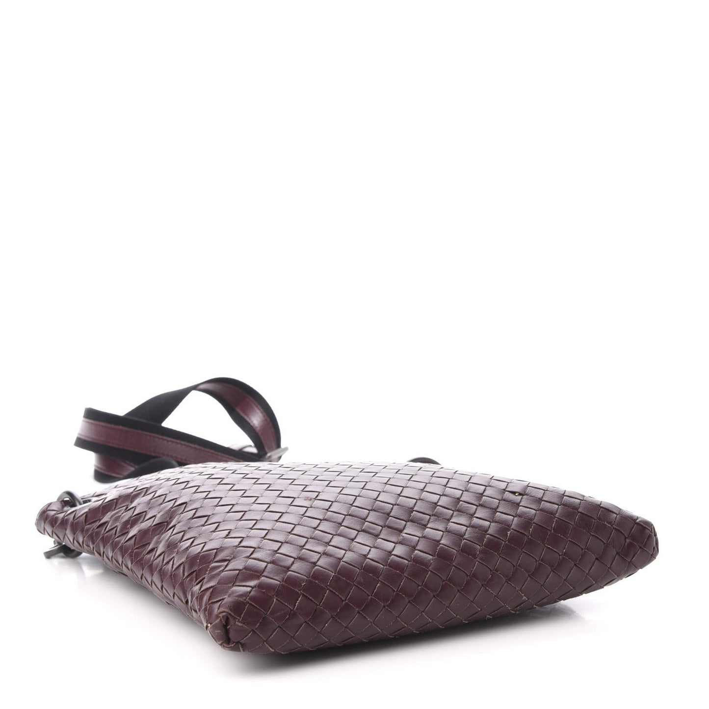 Nappa Intrecciato VN Crossbody Messenger Bag Aubergine