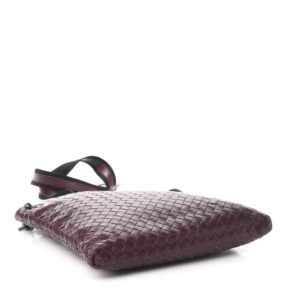 Bottega Veneta Nappa Intrecciato VN Crossbody Messenger Bag Aubergine 4 of 11