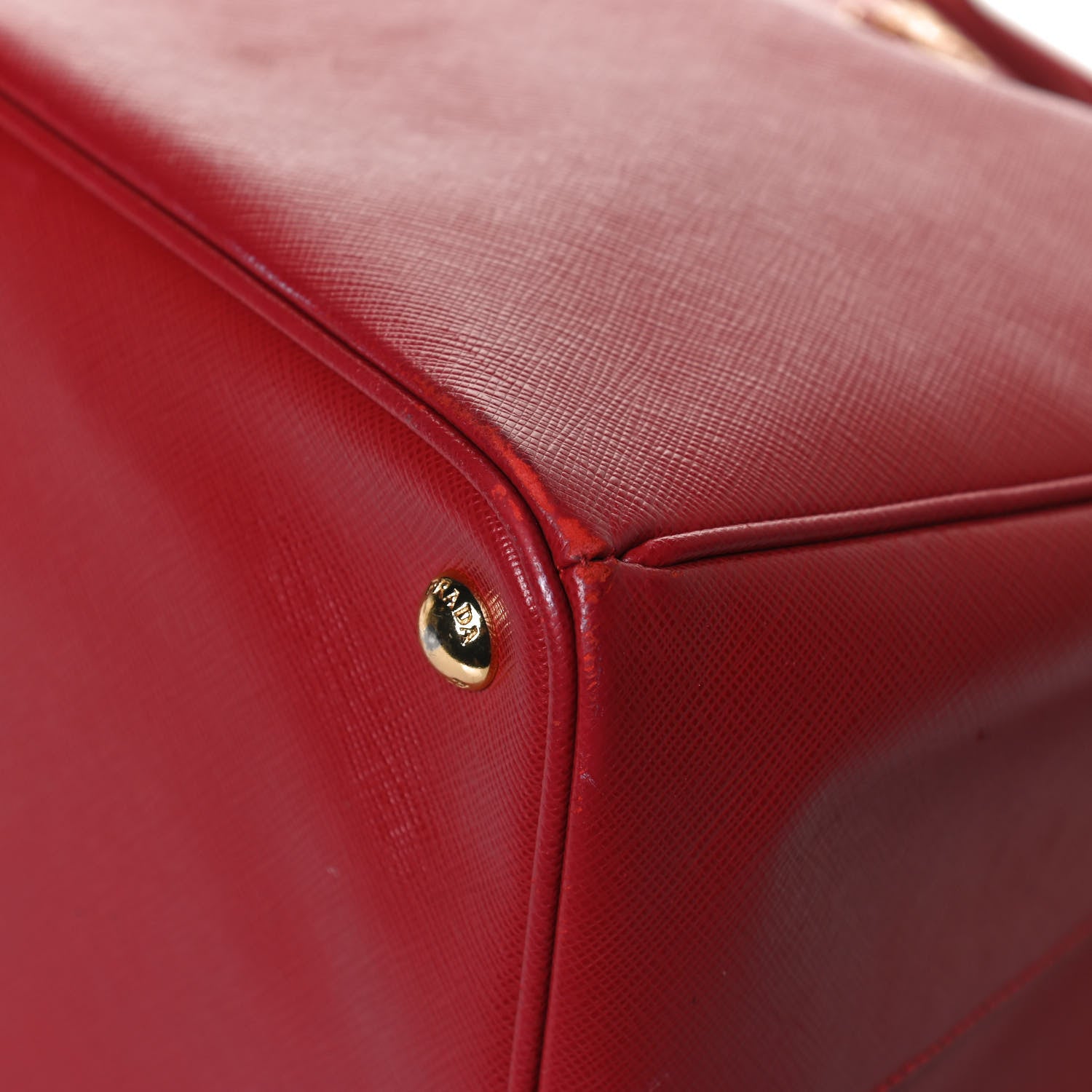 Prada Saffiano Lux Large Tote Fuoco 11 of 16