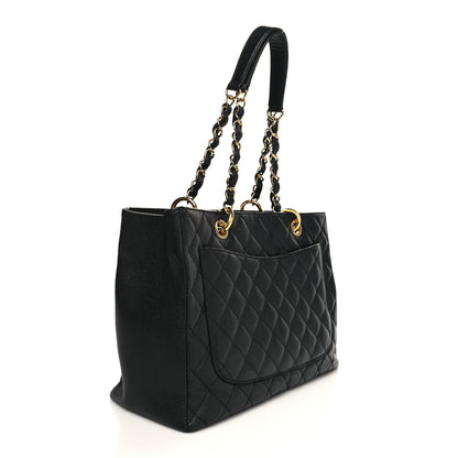 Chanel Caviar Quilted Grand Shopping Tote GST Black 3 of 13