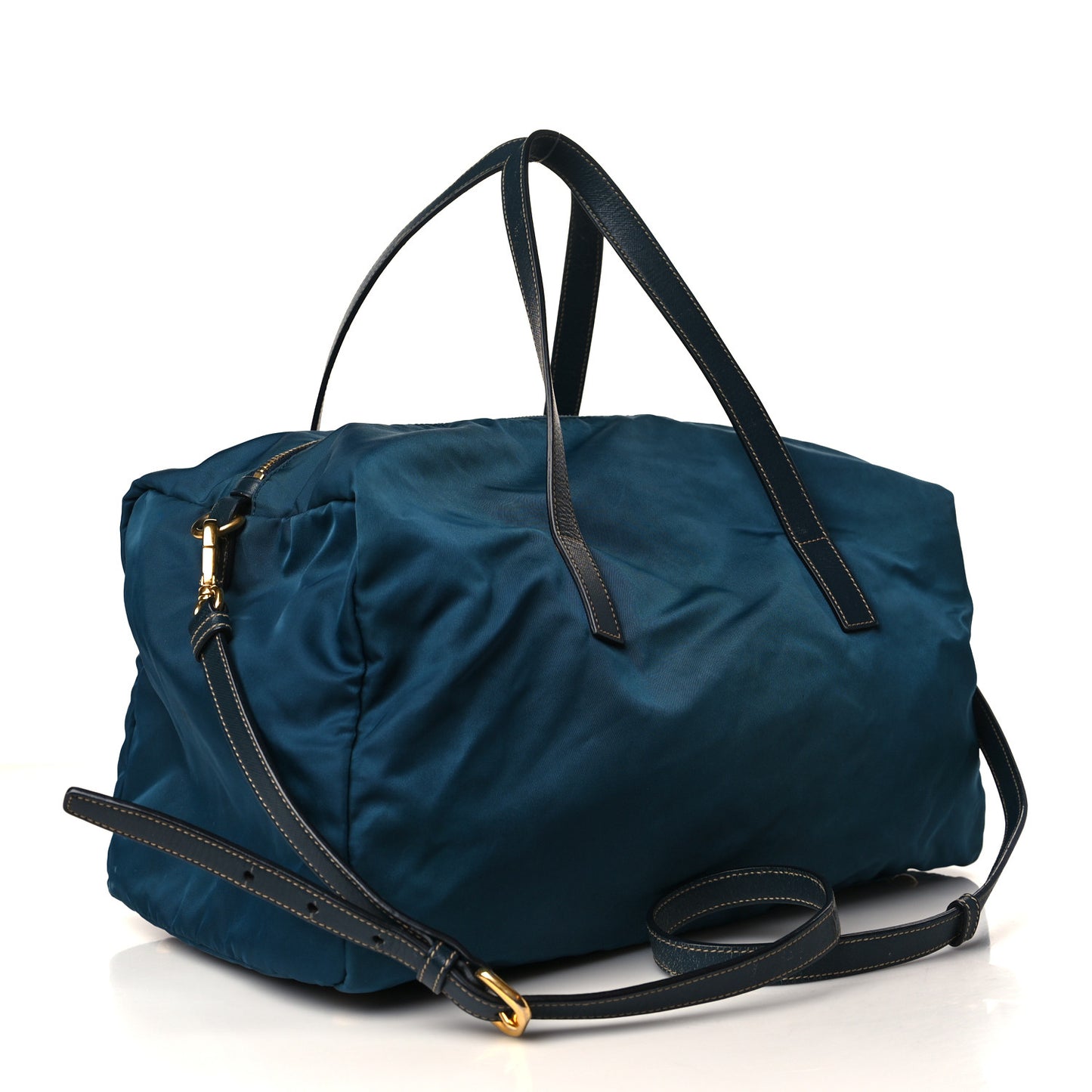 Tessuto Nylon Satchel Blue