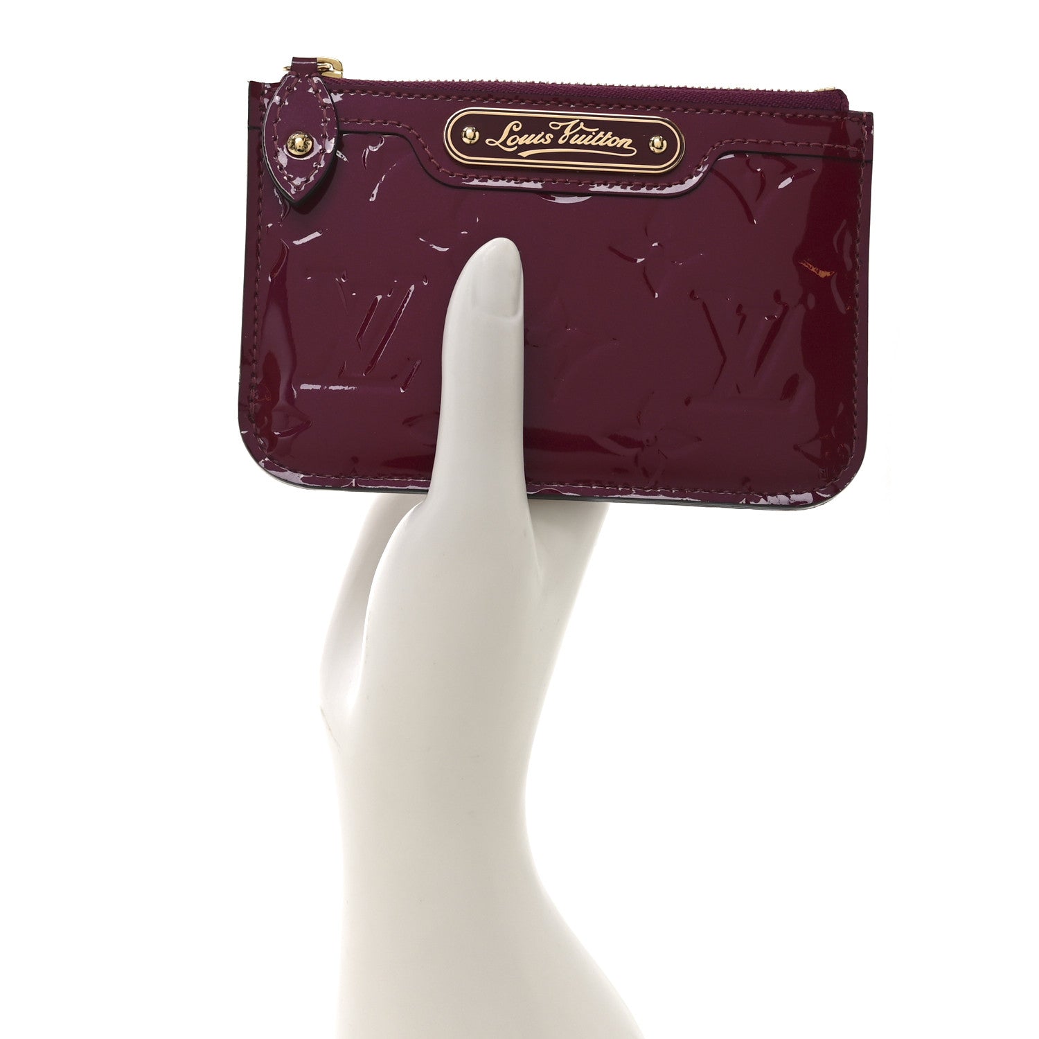 Louis Vuitton Vernis Key Pouch Magenta 3 of 12