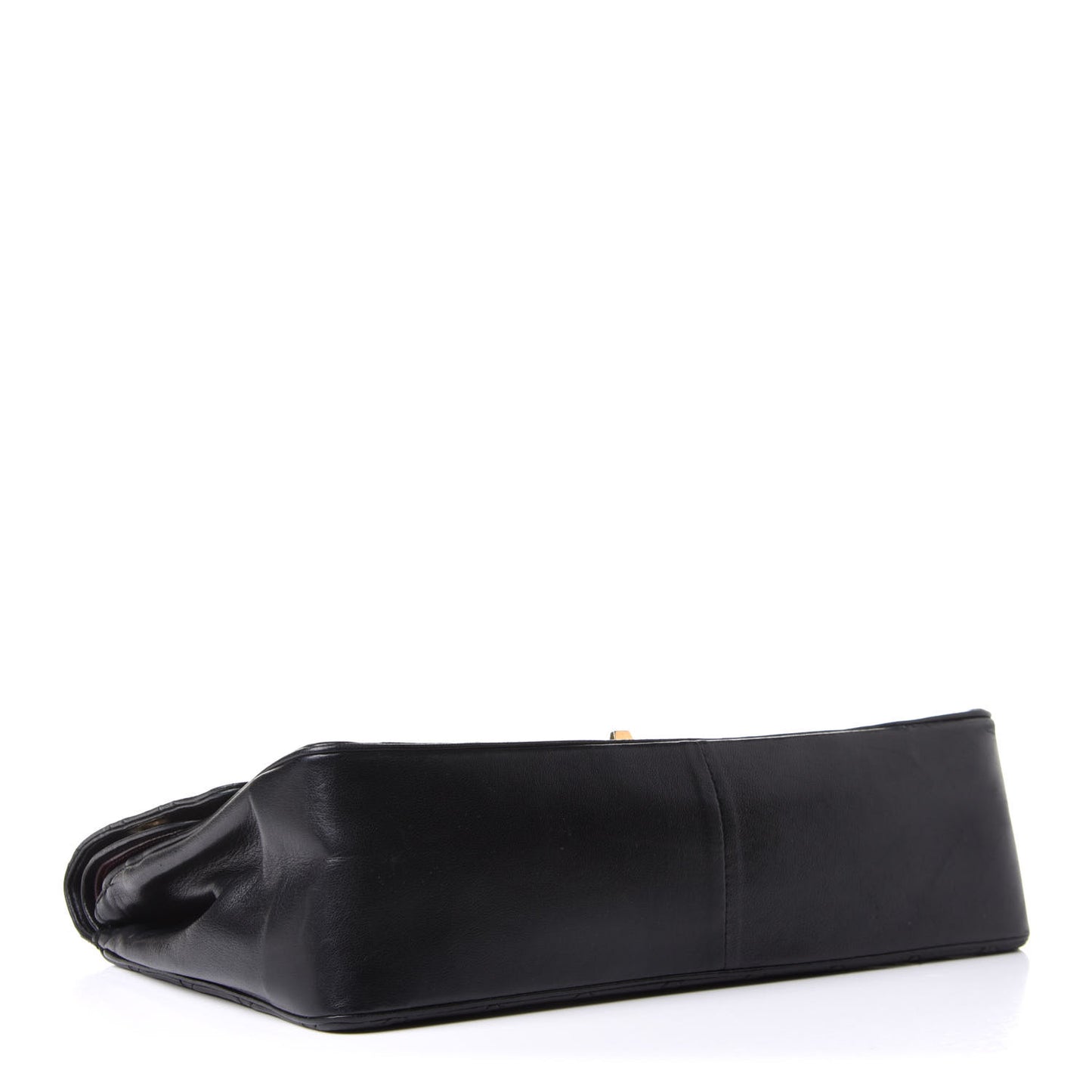 Lambskin Quilted Medium Double Flap Bijoux Chain Black