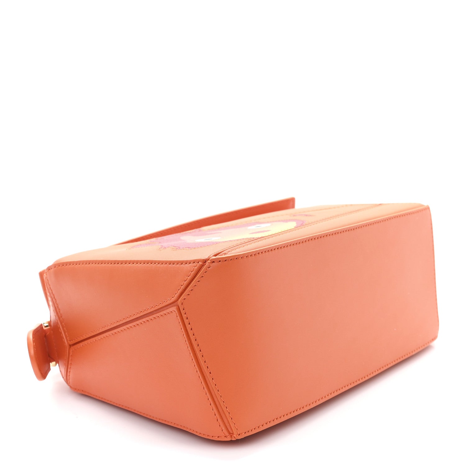 Loewe X HOWLS MOVING CASTLE Satin Calfskin Small Calcifer Puzzle Orange 4 of 10