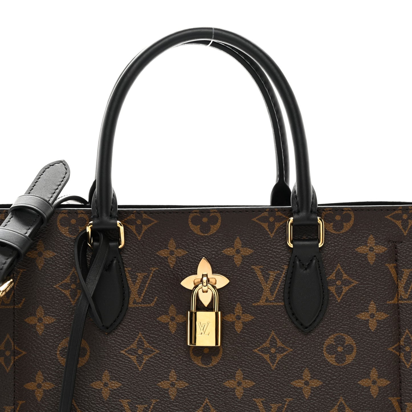 Monogram Flower Tote Black