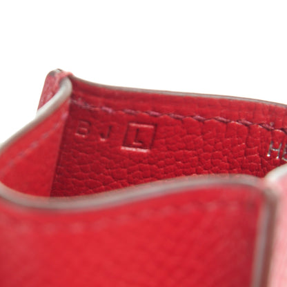 Hermes Epsom Diabolo Card Holder Case Rouge Garance 8 of 8