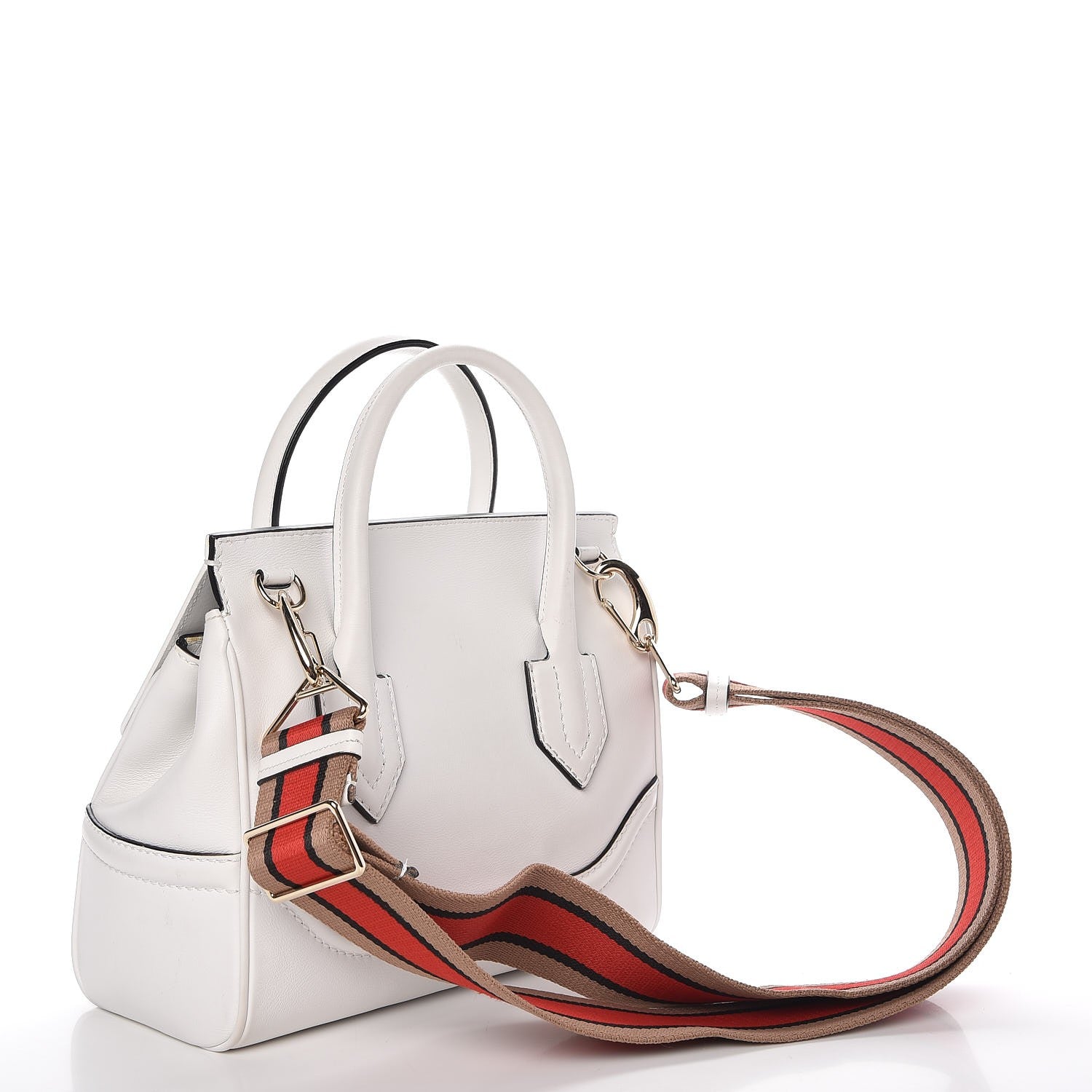 Versace Calfskin Medium Palazzo Empire Bag White 3 of 12