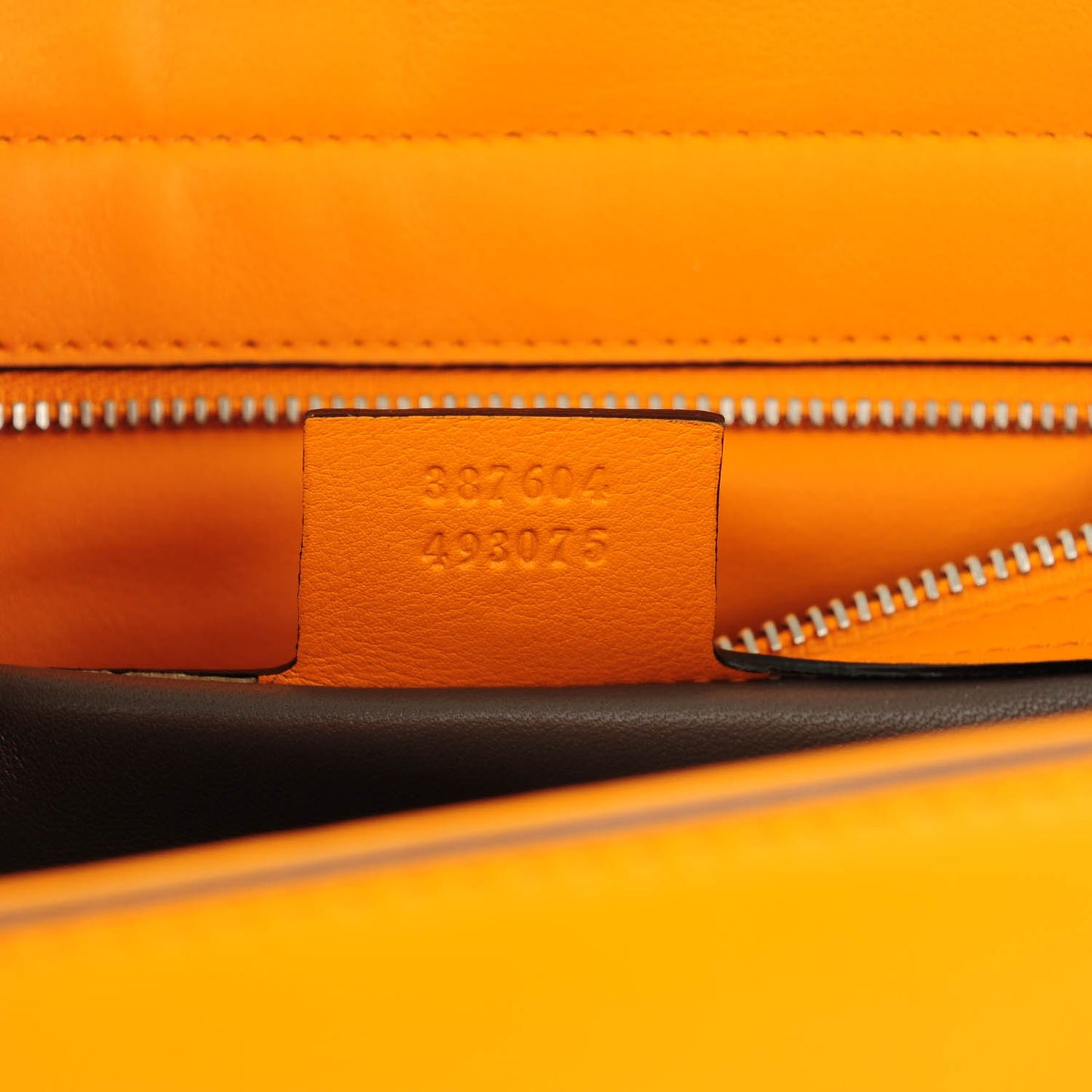 Moon Calfskin Medium Interlocking Shoulder Bag Curcuma