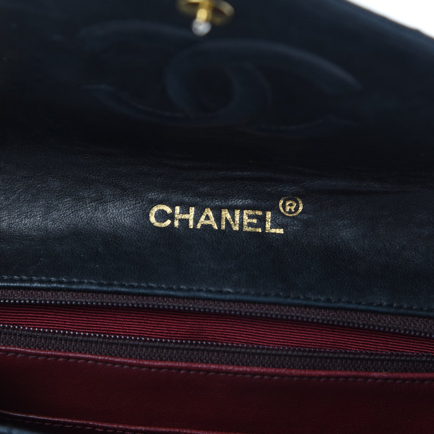 Lambskin Quilted Flap Bag Black
