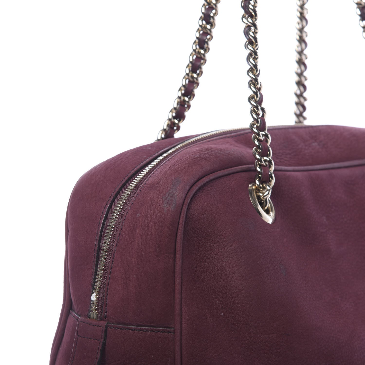 Gucci Vitello Range Medium Soho Bowler Burgundy 25 of 36